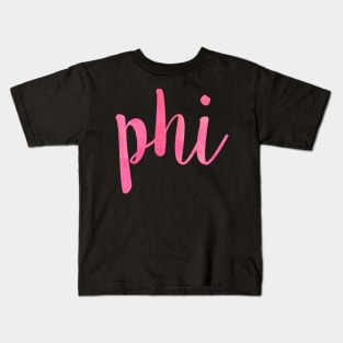 Pink Phi Kids T-Shirt